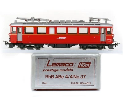 LEMACO HOm-012 H0m HOm 1:87 BRASS Laiton RhB ABe 4/4 No.37 Messing-modell - Image 1 of 4