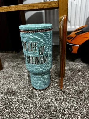 Taylor Swift The Life of a Showgirl - Rhinestone Tumbler - IN HAND READY TO SHIP - Image 1 of 4