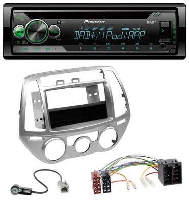 Pioneer USB MP3 DAB AUX CD Autoradio für Hyundai i20 (12-14) man. Klima - Bild 1 von 4