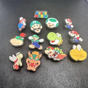Nintendo Super Mario Croc Charms Shoe Clips Charms 13 Piece Lot - Picture 1 of 6