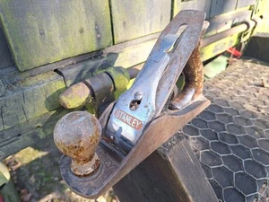 Used Vintage Woodworking Carpentry Stanley Bailey Plane No 4 FREE UK P&P - Picture 1 of 10