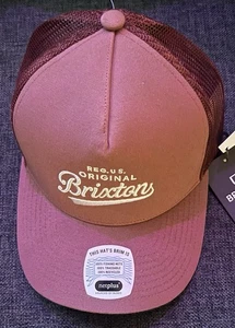 BRIXTON NETPLUS MESH TRUCKER SNAPBACK MÜTZE CAP HERREN BRAUN WEISS NEU - Bild 1 von 3