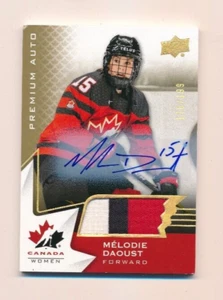 2020 UPPER DECK TEAM CANADA WOMEN PATCH AUTO MÉLODIE DAOUST #63 170/199 - Picture 1 of 1