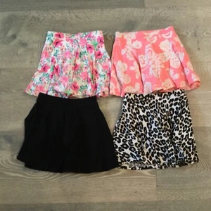 The Children’s Place Set Of 4 Skirt With Short Set Size 4T Kids Toddlers Skort - Picture 1 of 3