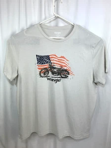 Camiseta Wrangler Para Hombre Moto Bandera Americana Talla XXL - Imagen 1 de 4