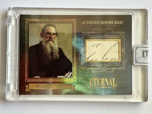 2024 Eternal Cuts World Celebrities Leo Tolstoy Authentic History Relic /75 - Picture 1 of 2