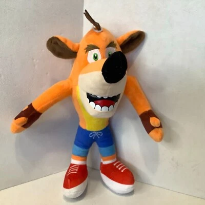 Crash Bandicoot 毛绒窗户固定 10 英寸高 — 第 1/4 张图片