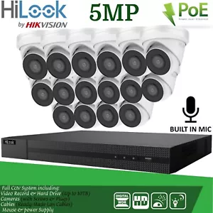 KIT DE CÁMARA DE MICRÓFONO DE AUDIO HIKVISION 4 CANALES 8 CANALES 16 CANALES 8 MP POE SISTEMA DE CIRCUITO CERRADO DE TELEVISIÓN IP UHD NVR 5 MP. - Imagen 1 de 30
