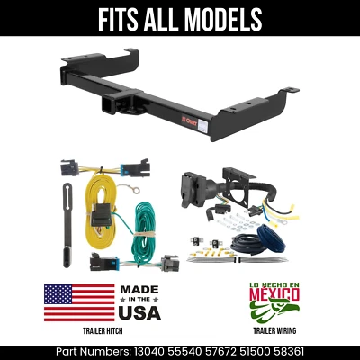 Enganche de remolque para GMC Savana 2500 03-24 + cableado de 7 pines para todos los modelos remolque de corte Foto 1 de 4