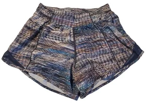 Lululemon Hotty Hot II Short 4" Digital Oasis Gray True Navy Blue - Size 6 - Picture 1 of 6