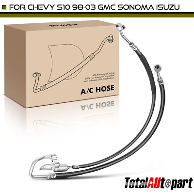 A/C Manifold Hose Assembly for Chevrolet S10 1998-2003 GMC Sonoma  Isuzu L4 2.2L - Image 1 of 4