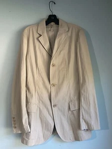 Ted Baker Jean Beige Algodón Logo Botones Chaqueta Blazer Abrigo 2 - Imagen 1 de 4