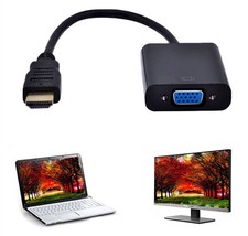 HDMI Male to VGA RGB Female HDMI to VGA Video Converter adapter 1080P for PC AB