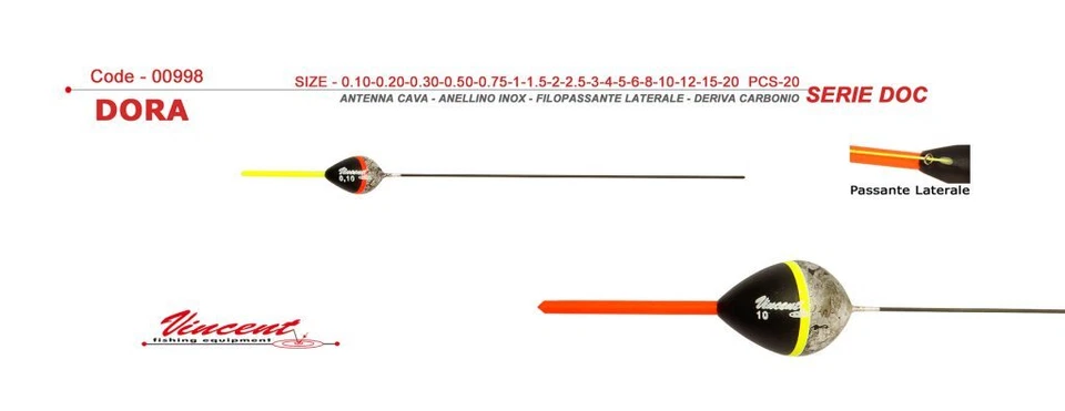 VINCENT GALLEGGIANTI PESCA DORA SERIE DOC CARBONIO - Immagine 1 di 1