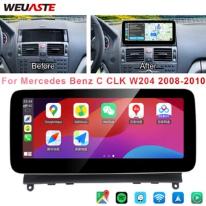 For Benz C CLK W204 2008-10 10.25'' Car Multimedia Screen Carplay Stereo Player - Picture 1 of 12
