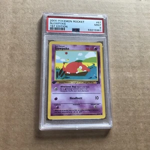 2000 Pokémon Rocket #67 Slowpoke 1st Edition PSA 9 Mint - Picture 1 of 2