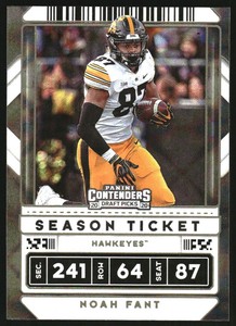 2020 Panini Contenders Draft Picks Cracked Ice #77 Noah Fant /23