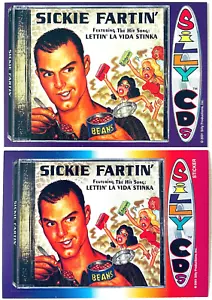 Ricky Martin ~SICKIE FARTIN~ 2001 SILLY CDs Collector CARD + STICKER SET 24Yrs! - Picture 1 of 5