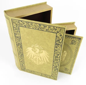 Livres Cachette Coffre Aigle Impérial Armoiries de Style Colonial - Picture 1 of 9