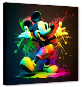 Mickey Mouse Felicitá Art Pop Modern Picture Top Wall Art Current Art GR57 - Picture 1 of 4