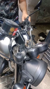 Fit For Royal Enfield Hunter Handlebar Bar Risers Angled Mount Clamp - Picture 1 of 10