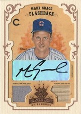 2004 Diamond Kings DK Combos Framed Bronze #152 Mark Grace FB Bat-Jsy #4/5 -Cubs