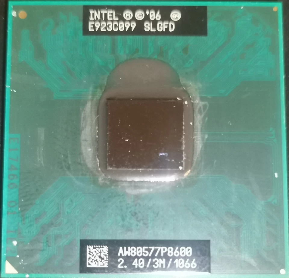Procesador Intel® Core™2 Duo P8600 caché de 3 M, 2,40 GHz, FSB de 1066 MHz(032) - Imagen 1 de 1