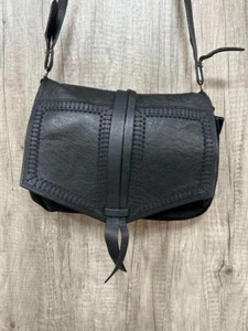 Isabel Marant Shoulder Bag Purse Leather Suede Black Women's Authentic - Picture 1 of 12