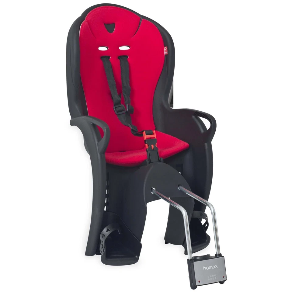 Hamax Kiss Child Bike Seat (Black / Red) - Quick Release, Reflective - Image 1 of 1
