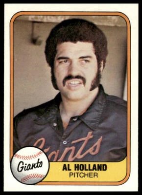 1981 Fleer #445 Al Holland RC San Francisco Giants Baseball - Image 1 of 2