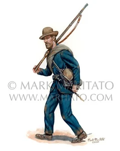 Mark Maritato Civil War Art Print A South Carolinian A.P. Hill's Division Signed - Picture 1 of 1