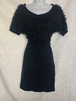 Vestido de cóctel de lana negro 3.1 Phillip Lim para mujer S Foto 1 de 4