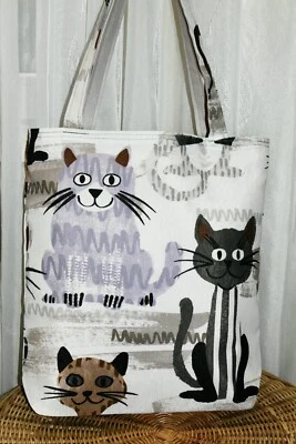 Einkaufstasche , Wendetasche Stofftasche Beutel Shopper  selbst genäht - Bild 1 von 4