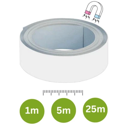 MAUL Magnetband Magnetstreifen Magnetleiste selbstklebend weiß 3,5cm breit - Bild 1 von 3