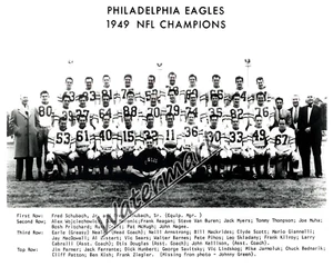 NFL 1949 World Champion Philadelphia Eagles Team Picture  8 X 10 Photo Picture - Picture 1 of 1