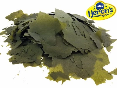 HERONS PREBIOTIC Spirulina Forte Flakes TROPICAL FISH FOOD Cichlid Mbuna Marine