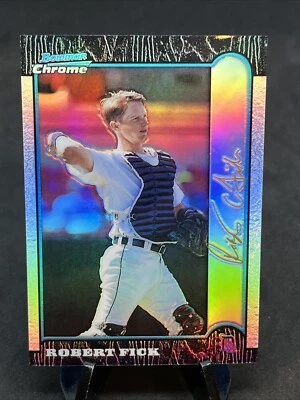 Robert Fick 1999 Bowman Chrome Gold Refractor #99 Detroit Tigers /25 - Image 1 of 4
