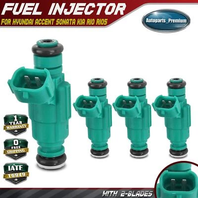 6x Inyector de combustible para Hyundai Sonata Santa Fe Tiburon Tucson Kia Magentis Optima Foto 1 de 4