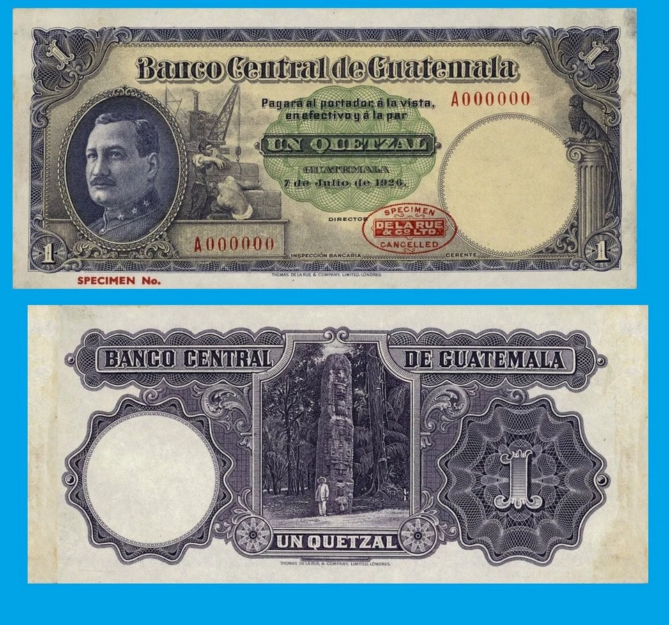 Guatemala ejemplar 1 quetzal 1926 - Copia Foto 1 de 1