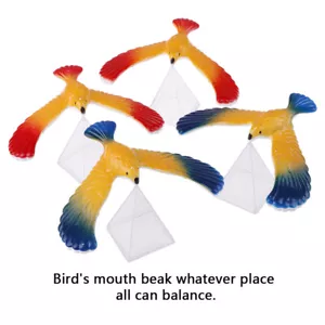 1Set Balancing bird + pyramid magic physics science enlightenment kid toy gi^qk - Bild 1 von 8