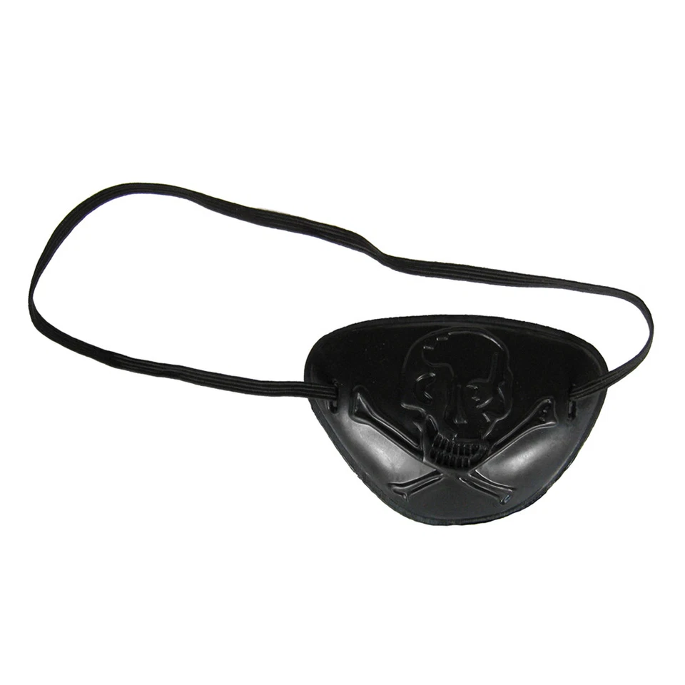 See Through Skull Pirate Eye Patch Costume Accessory ~ HALLOWEEN PARTY NOVELTY - Image 1 of 1