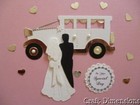 BEAUTIFUL VINTAGE WEDDING CAR DIE CUTS FOR  WEDDING INVITATIONS AND CARD TOPPERS