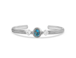 Montana Silversmiths Bracelet Womens Open Night Sky Stone Cuff BC5172 - Picture 1 of 1