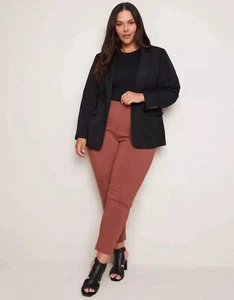 AUTOGRAPH - Womens Plus Size 24 Pants Trousers Brown Ankle Length High Waisted - Picture 1 of 5