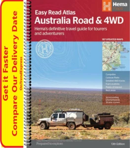 Hema Australian Road & 4WD Easy to Read Atlas 13th Edition NEW - Bild 1 von 8