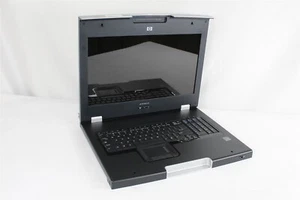 HP TFT7600 G2 17" WXGA+ KVM Rackmount LCD Monitor Keyboard No Cables/Adapter - Picture 1 of 6