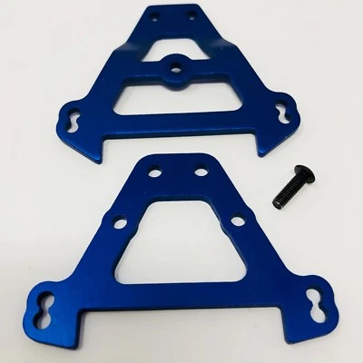 Traxxas Front/Rear Aluminum Bulkhead Anodized Blue Revo 5323 - Image 1 of 4