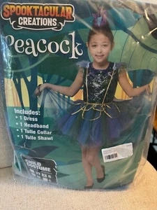 Spooktacular Creations Peacock Child Costume Size SMALL Theater Prend Play NEW - Picture 1 of 1
