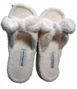 Slippers, Ladies By Bandolino, Black Plush, Size Small (US 5-6), Brand New - Picture 1 of 2