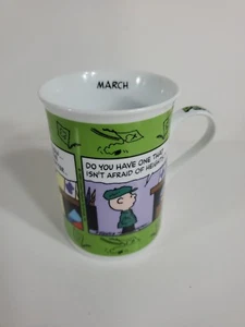 Peanuts Calendar Coffee Mug March- Kite Season- The Danbury Mint Schulz - Picture 1 of 12